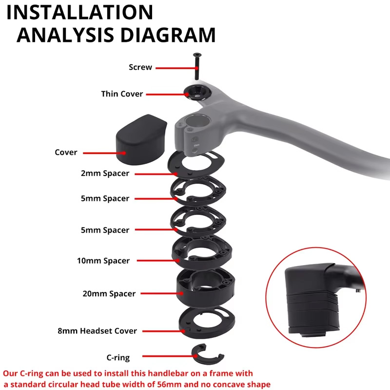 Phone Mount Handlebar - ULLICYC Creston IC 1:1 Integrated Cables