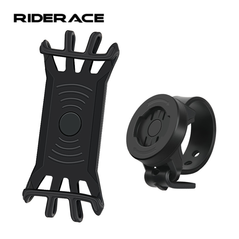 Phone Mount Handlebar - RIDERACE Bicycle Phone Holder Silicone Bike
