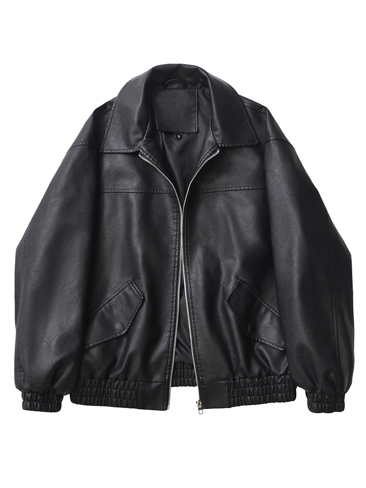 Ailegogo Streetwear Women Retr - Riding Jacket Leather review and price