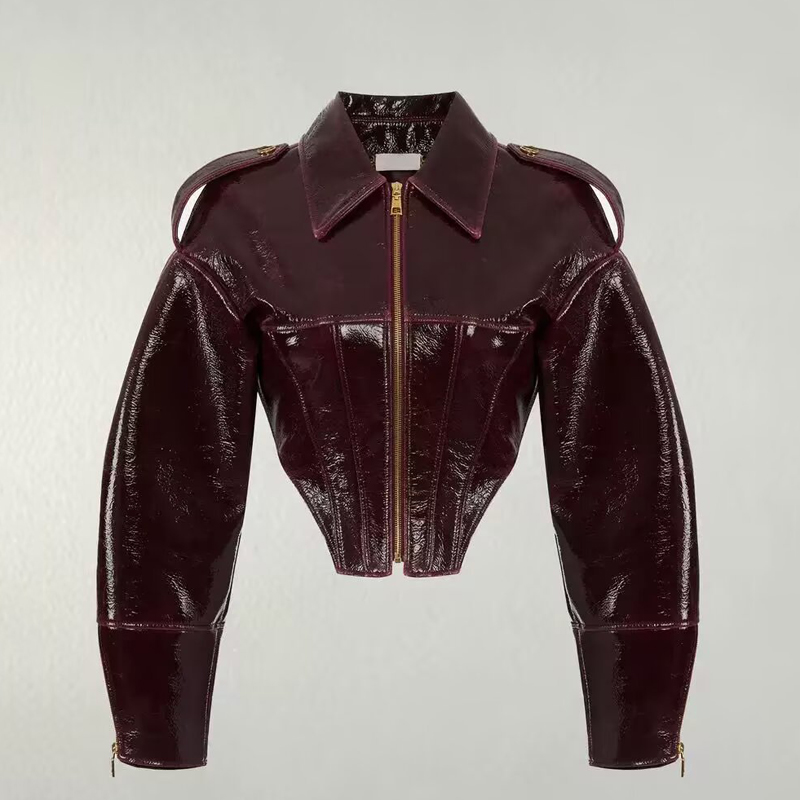 Vintage Women Patent Leather J - Riding Jacket Leather review and price