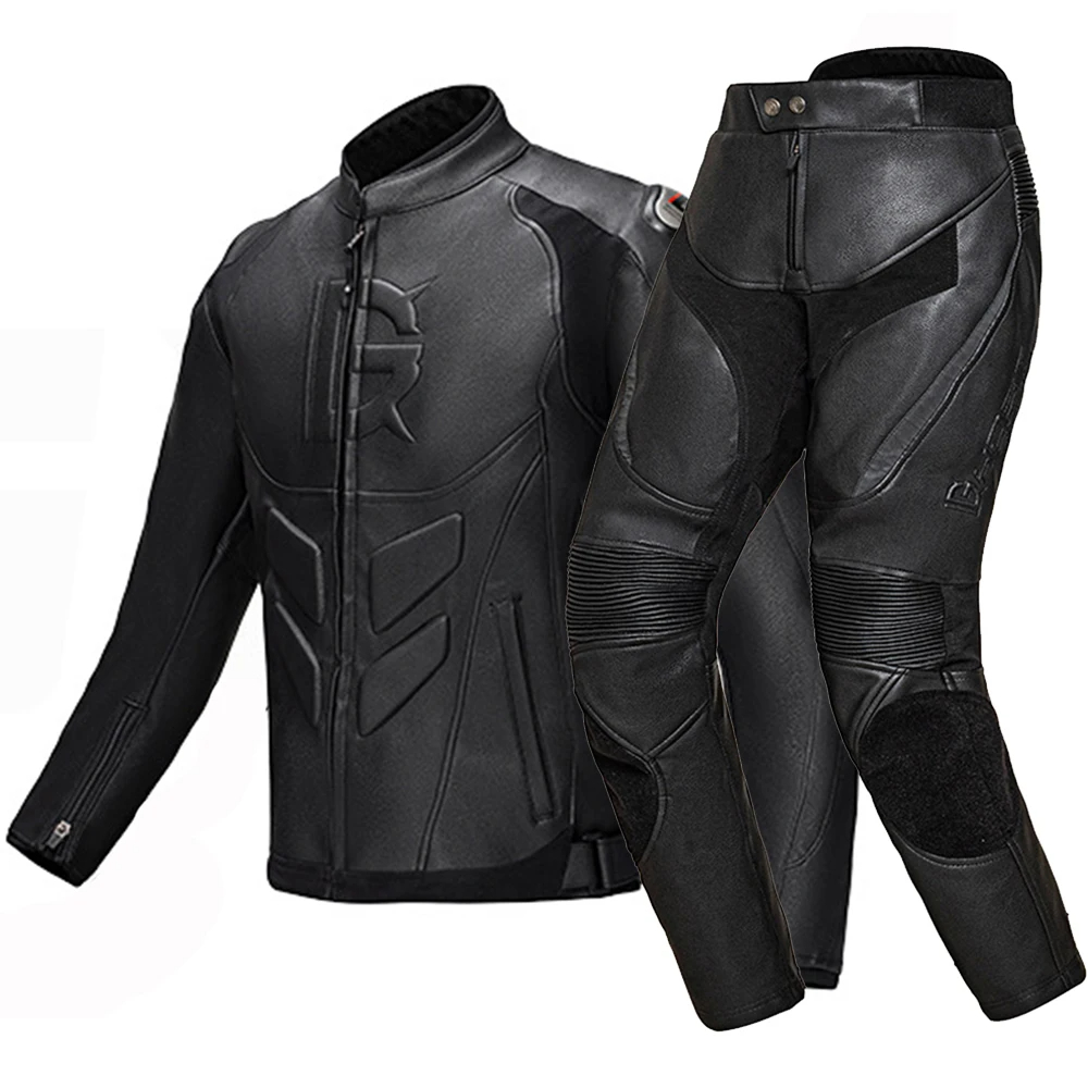 GHOST RACING Winter Motorcycle - Riding Jacket Leather review and price