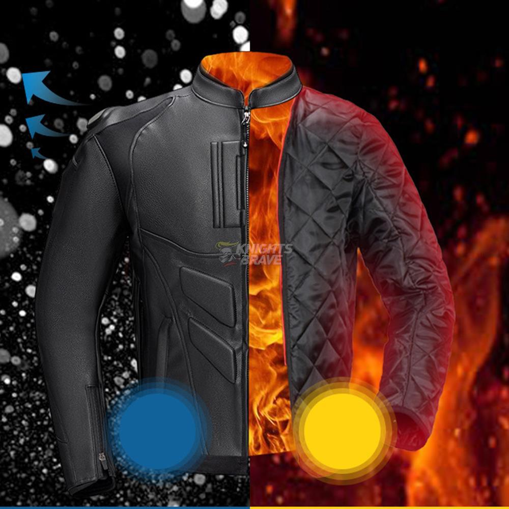 GHOST RACING Winter Motorcycle - Riding Jacket Leather review and price