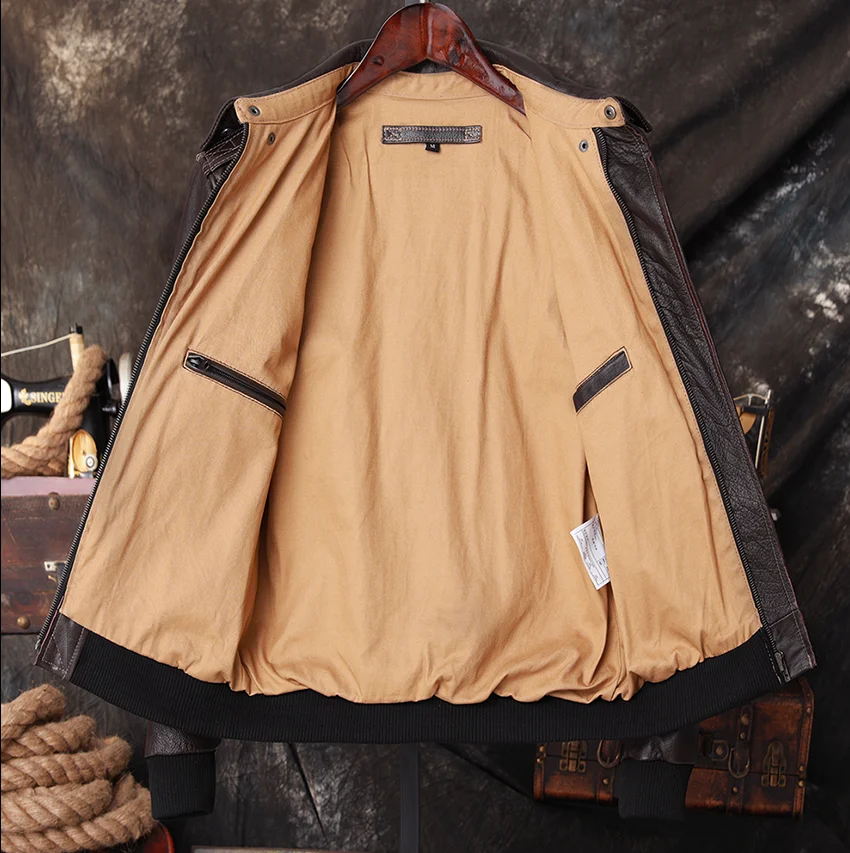 Bomber A2 Pilot Genuine Leathe - Riding Jacket Leather review and price