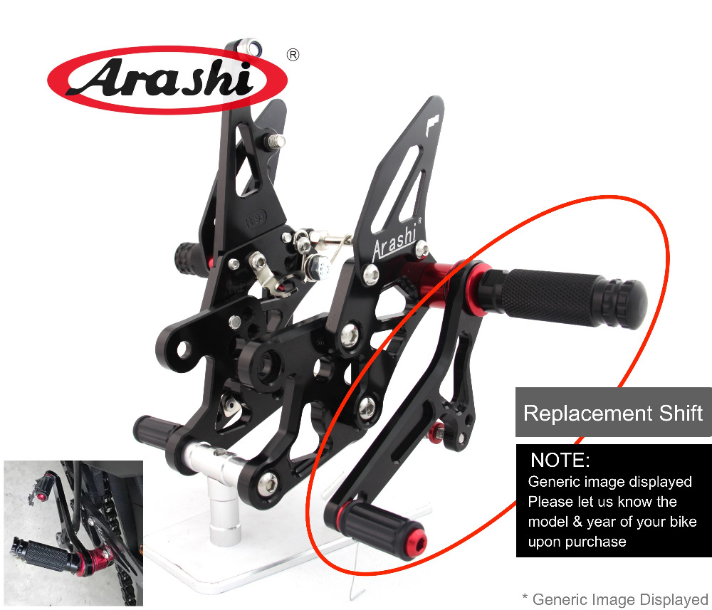 Arashi Adjustable Rearsets Rep - Motorcycle Gear Brands review and price