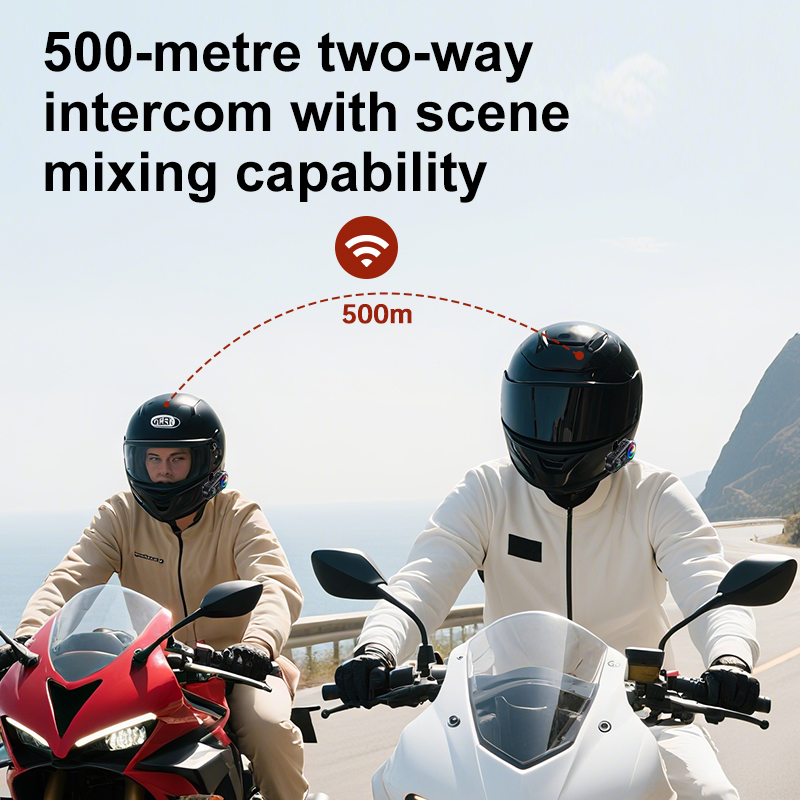 Two-Way 500m Bluetooth Interco - Intercom Headset Helmet review and price