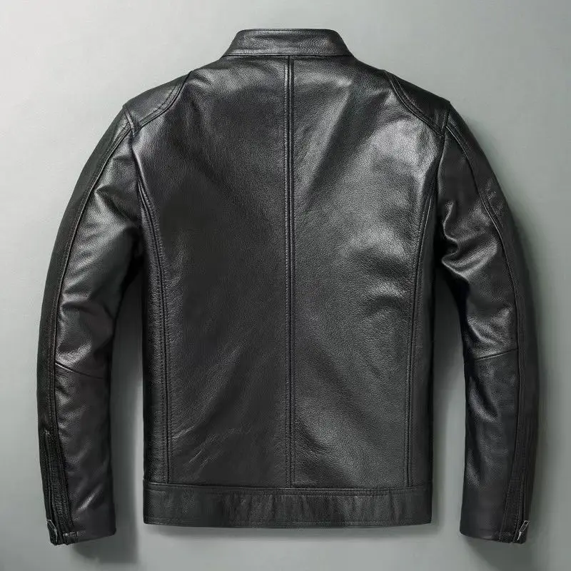 Genuine Leather Jacket Men 100 - Riding Jacket Leather review and price