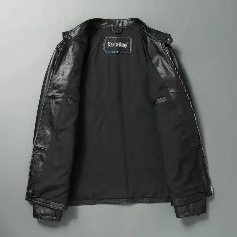 Genuine Leather Jacket Men 100 - Riding Jacket Leather review and price