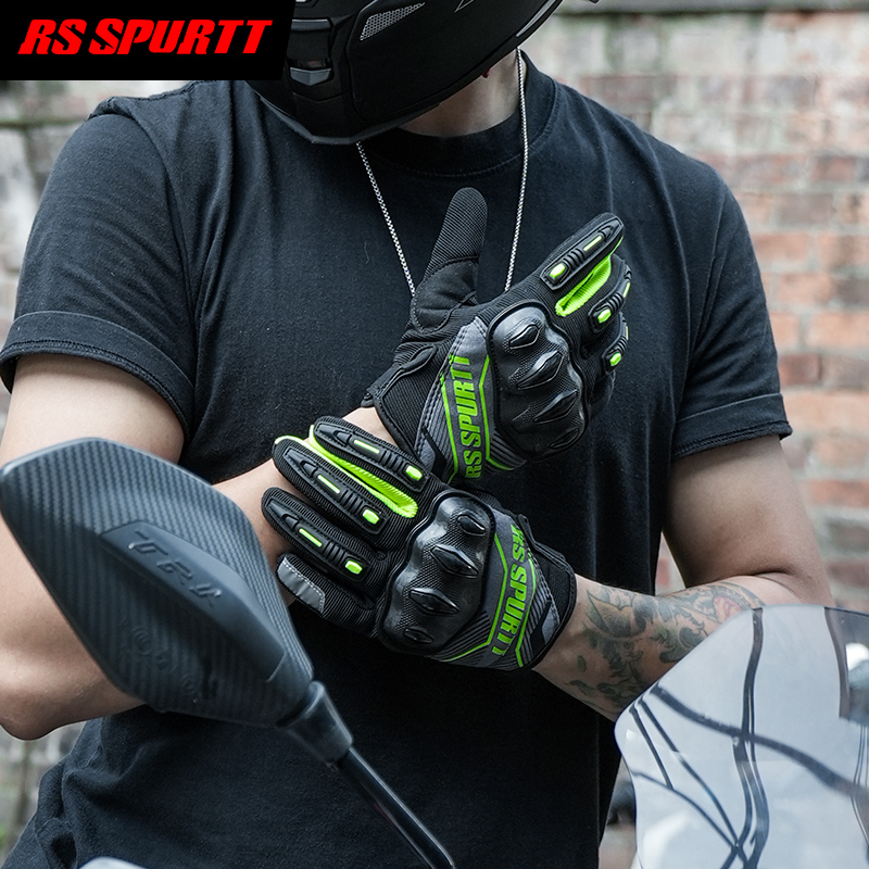 RS Full Finger Motorcycle Glov - Motorcycle Gear Mesh review and price