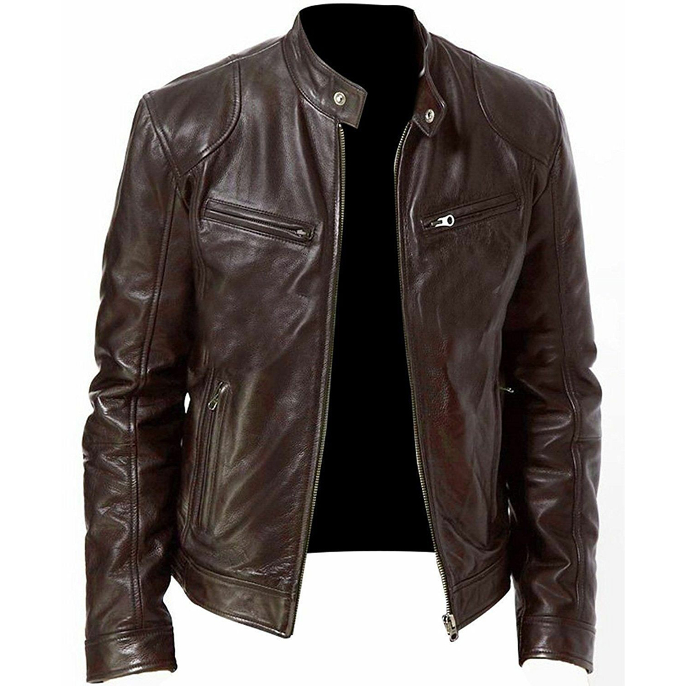 PU Leather Motorcycle Jacket M - Riding Jacket Leather review and price